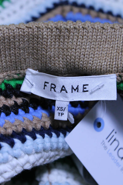 Frame Women's Elastic Waist Knit Multicolor Short Size XS