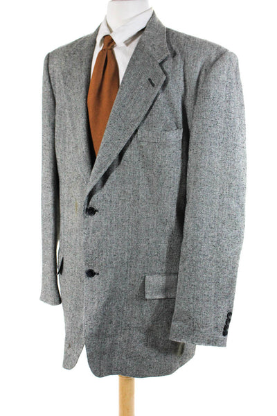 Alexander Llyod Men's Lined Two-Button Suit Blazer Jacket Gray Size 44
