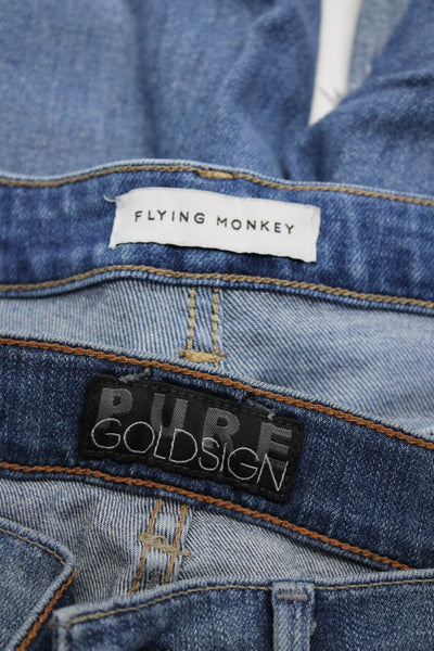 Goldsign Flying Monkey Women's Skinny Jeans Blue Size 25 Lot 2