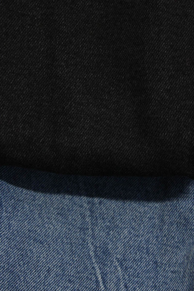 Zara Women's Zip Fly Skinny Jeans Blue Black Size 2 Lot 2