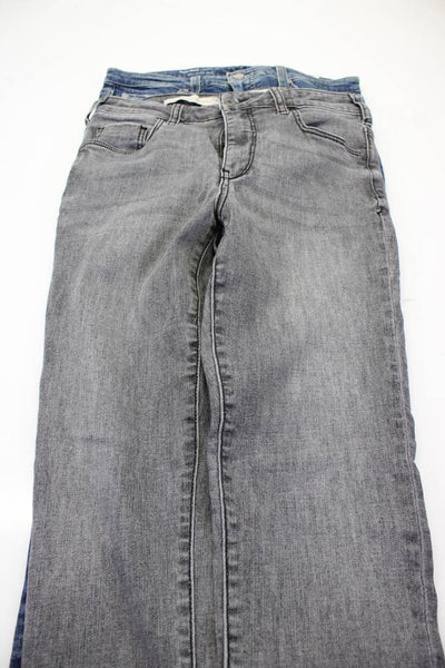 AG-ED Denim Pilcro Womens Cigarette Leg Skinny Jeans Blue Gray Size 30 Lot 2