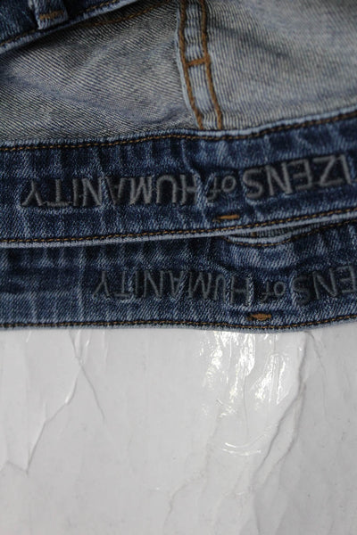 Citizens of Humanity Womens Distressed Denim Skinny Jeans Blue Size 26 Lot 2