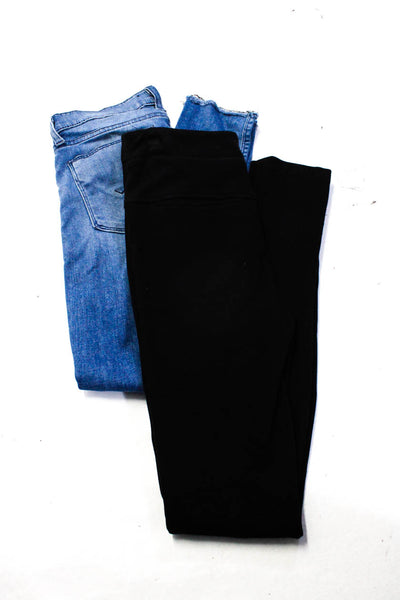 Hudson Vince Womens Low Rise Fray Skinny Jeans Pants Blue Black Size 25 0 Lot 2