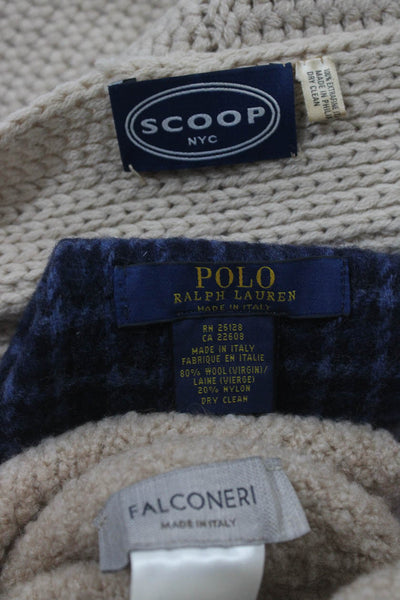 Scoop NYC Falconeri Polo Ralph Lauren Women's Infinity Scarf Beige Size O/S