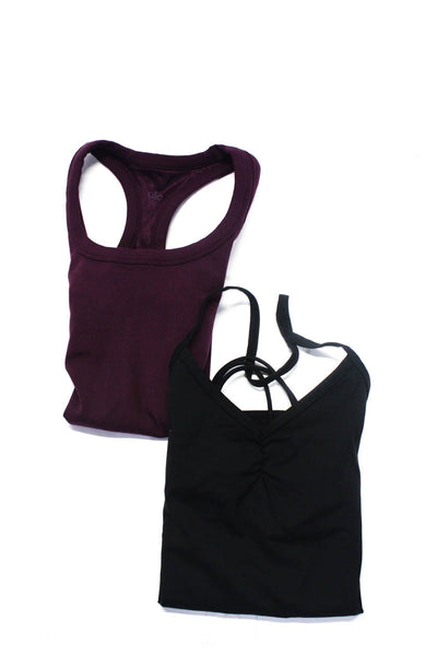 Alo Womens Athletic Tank Tops Burgundy Size XS Lot 2