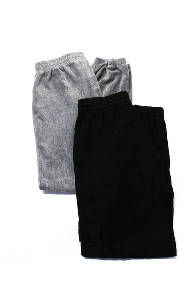 Zara Womens Elastic Waist Tapered Leg Cargo Trousers Gray Black Size M XS Lot 2