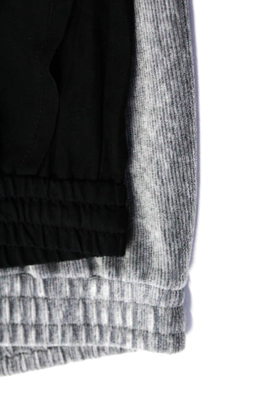 Zara Womens Elastic Waist Tapered Leg Cargo Trousers Gray Black Size M XS Lot 2