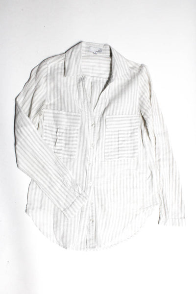 Cloth & Stone Ten Sixty Sherman Womens Button Up Tops Blue White Size XS S Lot 2