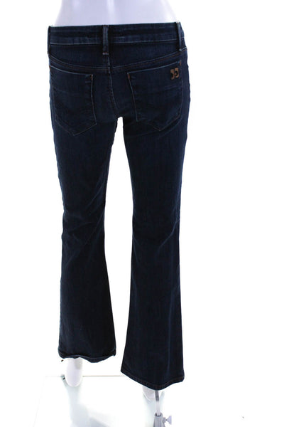 Joes Womens Cotton Denim Dark-Wash Low-Rise Straight Leg Jeans Blue Size 27