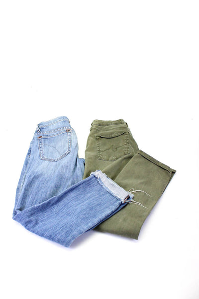 Joes AG Adriano Goldschmied Womens Cotton Denim Jeans Blue Green Size 27 Lot 2