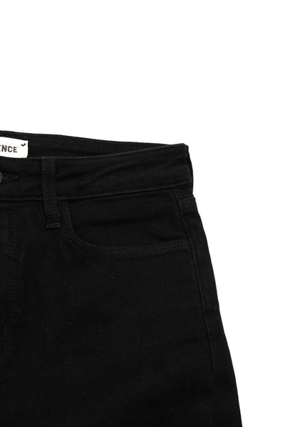 L'Agence Womens High Rise Stretch Denim Extra Slim Skinny Jeans Black 28 in