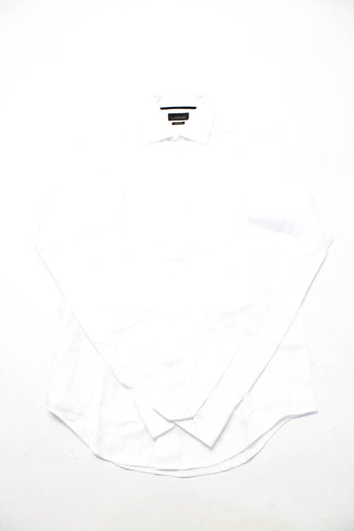 Zara Hartfors Mens Cotton Buttoned Collared Long Sleeve Tops White Size S Lot 2