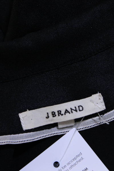 J Brand Womens Zipped Hook & Eye Sleeveless Darted Jumpsuit Black Size M