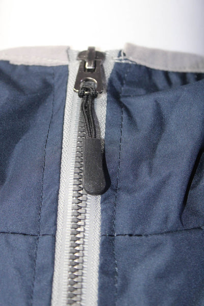 US Polo Association Mens Full Zip Hooded Graphic Windbreaker Jacket Navy Size XL