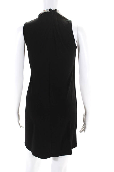 Calvin Klein Women's Choker Cuff Halter Neck Shift Dress Black Size 0