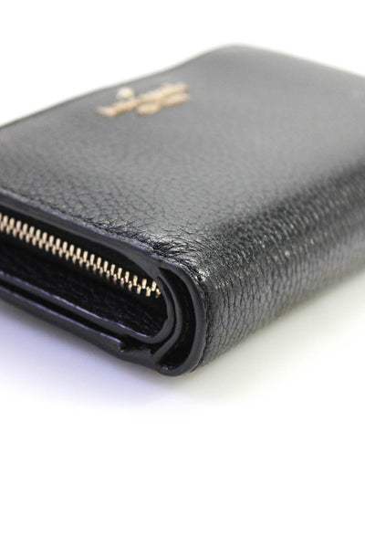 Kate Spade Women's Snaps Closure Trifold Wallet Black Size S