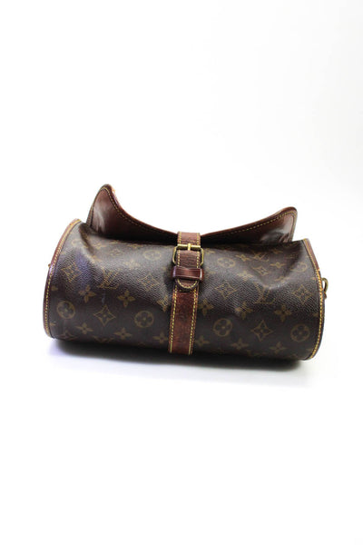 Louis Vuitton Women's Buckle Closure Saumur Monogram Crossbody Handbag Brown Siz