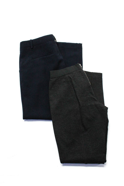 Theory J Crew Womens Leggings Tapered Pants Navy Blue Gray Size 2 2S Lot 2
