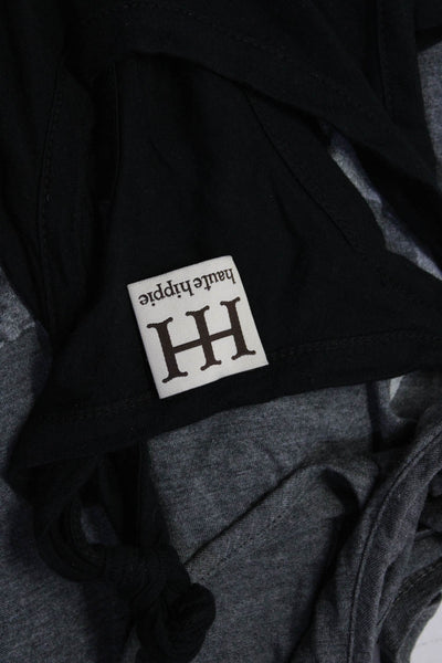 Haute Hippie Womens Jersey Knit Racerback Tank Tops Gray Black Size S Lot 3