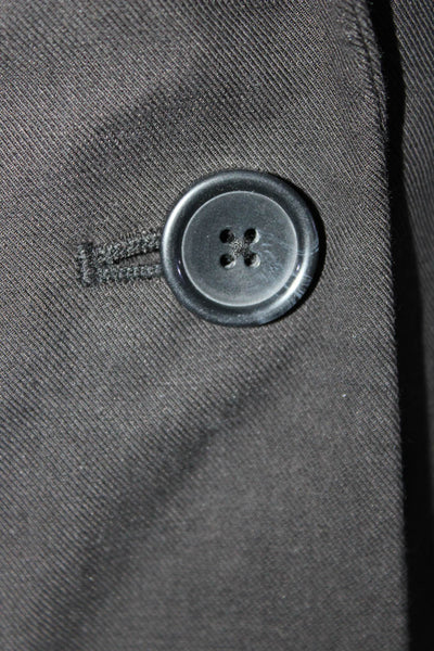 Everlane Womens The Cotton Linen Blazer Black Size 14