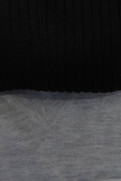 Zara Women's Turtleneck Long Sleeves Sweaters Black Size M Lot 2