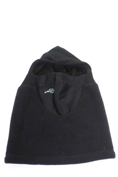 Serius Mens Fleece Logo Ski Face Mask Hat Black One Size