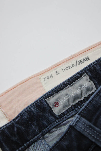 Rag & Bone Jean Adriano Goldschmied Womens Jeans Pink Blue Size 25 27 Lot 2