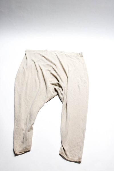 J Crew Stefanel Womens Leopard Print Skirt Pants Brown Cream Size 2 S Lot 2