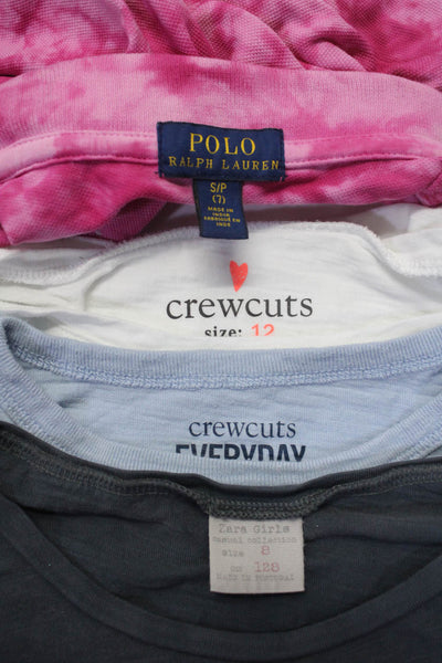 Polo Ralph Lauren Zara Girls Tie Dye Collared Polo Shirt Pink Size 7 8 12 Lot 4