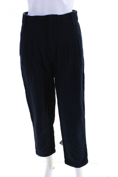 AG Adriano Goldschmied Women's High Rise Straight Leg Pants Blue Size S