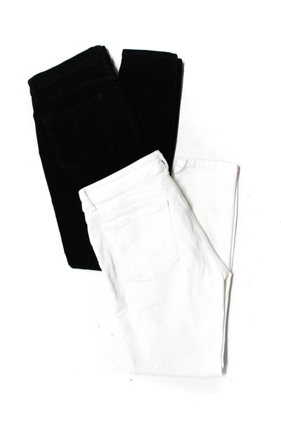DL1961 Frame Denim Womens 'Margaux' Skinny Jeans White Black Size 26 28 Lot 2