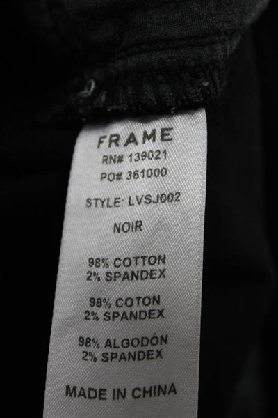 DL1961 Frame Denim Womens 'Margaux' Skinny Jeans White Black Size 26 28 Lot 2