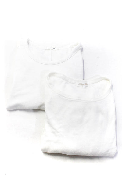 Rag & Bone Minnie Rose Womens Long Sleeve Relaxed Fit T-shirt White Size S Lot 2
