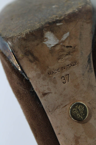 Emilio Pucci Womens Patent Leather Patchwork Zip Stiletto Boots Green Size EUR37