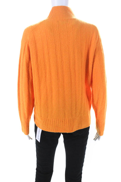 J Crew Womens Long Sleeves Pullover Turtleneck Sweater Orange Size Extra Small
