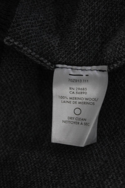 Pendleton Womens Wool Geometric Print Short Sleeve Sweater Dress Gray Size S