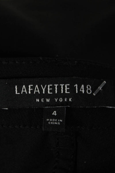 Lafayette 148 New York Womens Low-Rise Skinny Leg Mercer Trousers Black Size 4