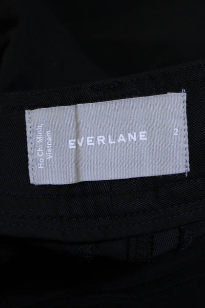 Everlane Womens The Tencel™ Way High® Taper Pant  Black Size 2