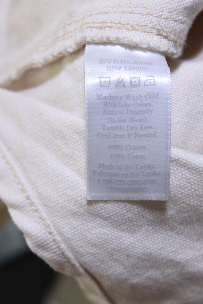 Everlane Womens Canvas  The Canvas Overalls  Size 14
