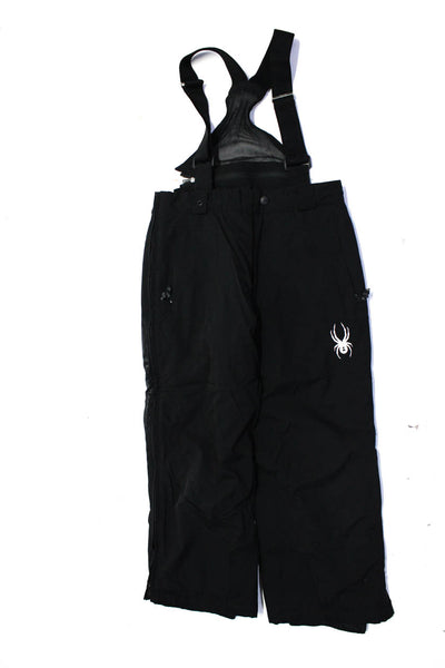 Spyder Womens Side Zip Wide Leg Snow Pants Overalls Black Size 8