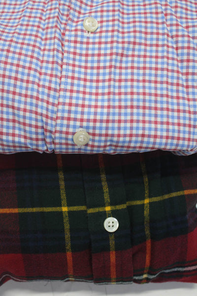 Polo Ralph Lauren Peter Millar Mens Button Down Shirts Multicolor Size M Lot 2