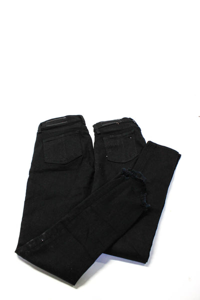 Rag & Bone Women's High Waist Five Pockets Skinny Pant Black Size 26 Lot 2