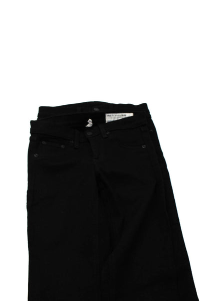 Rag & Bone Women's High Waist Five Pockets Skinny Pant Black Size 26 Lot 2