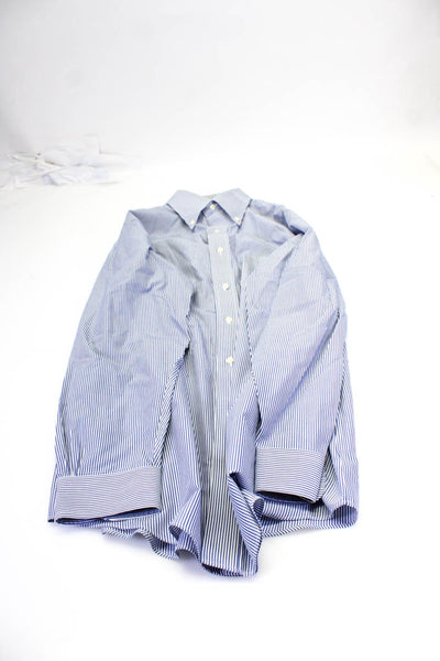 Brooks Brothers Men's Long Sleeves Button Down Shirt Stripe Shirt Size 16 Lot 4