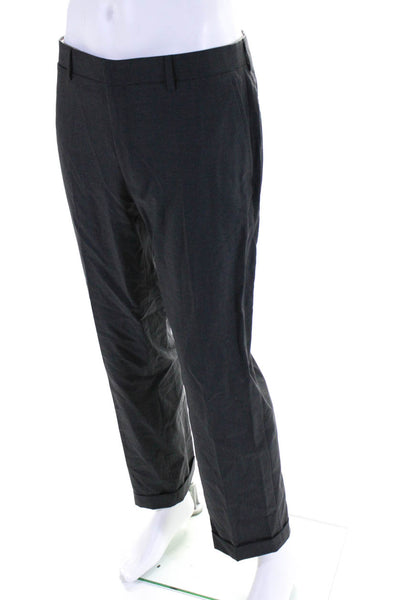 Polo Ralph Lauren Men's Flat Front Straight Leg Dress Pant Gray Size 36