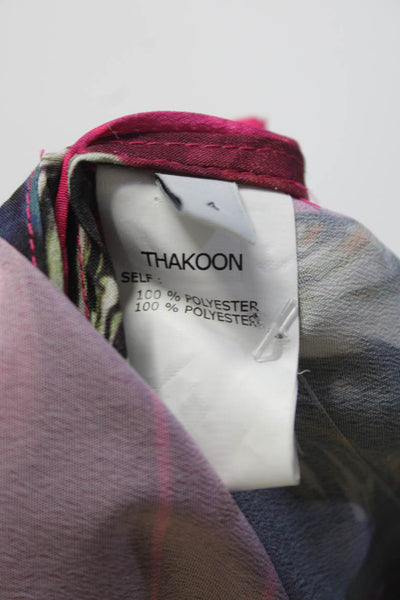 Thakoon Addition Womens Floral Print Tank Top Pink Multi Colored Size 4