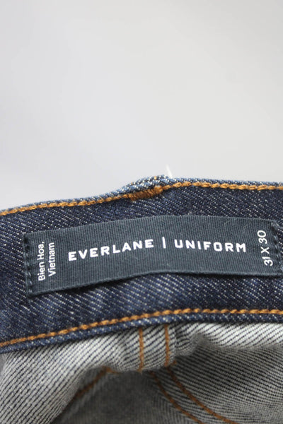 Everlane Uniform Men's Straight Leg Jeans Dark Blue Size 31/30