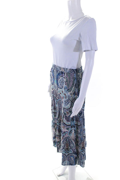 Ba&Sh Women's Printed A Line Casual Midi Skirt Multicolor Size 1