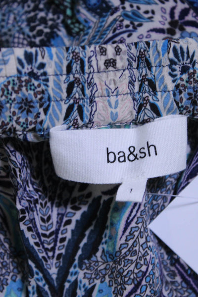 Ba&Sh Women's Printed A Line Casual Midi Skirt Multicolor Size 1