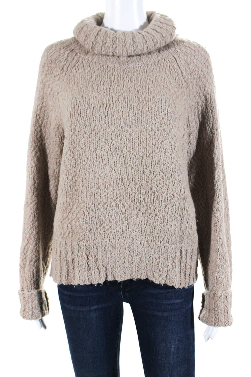 J.Crew: Chunky Alpaca Turtleneck Sweater For Women